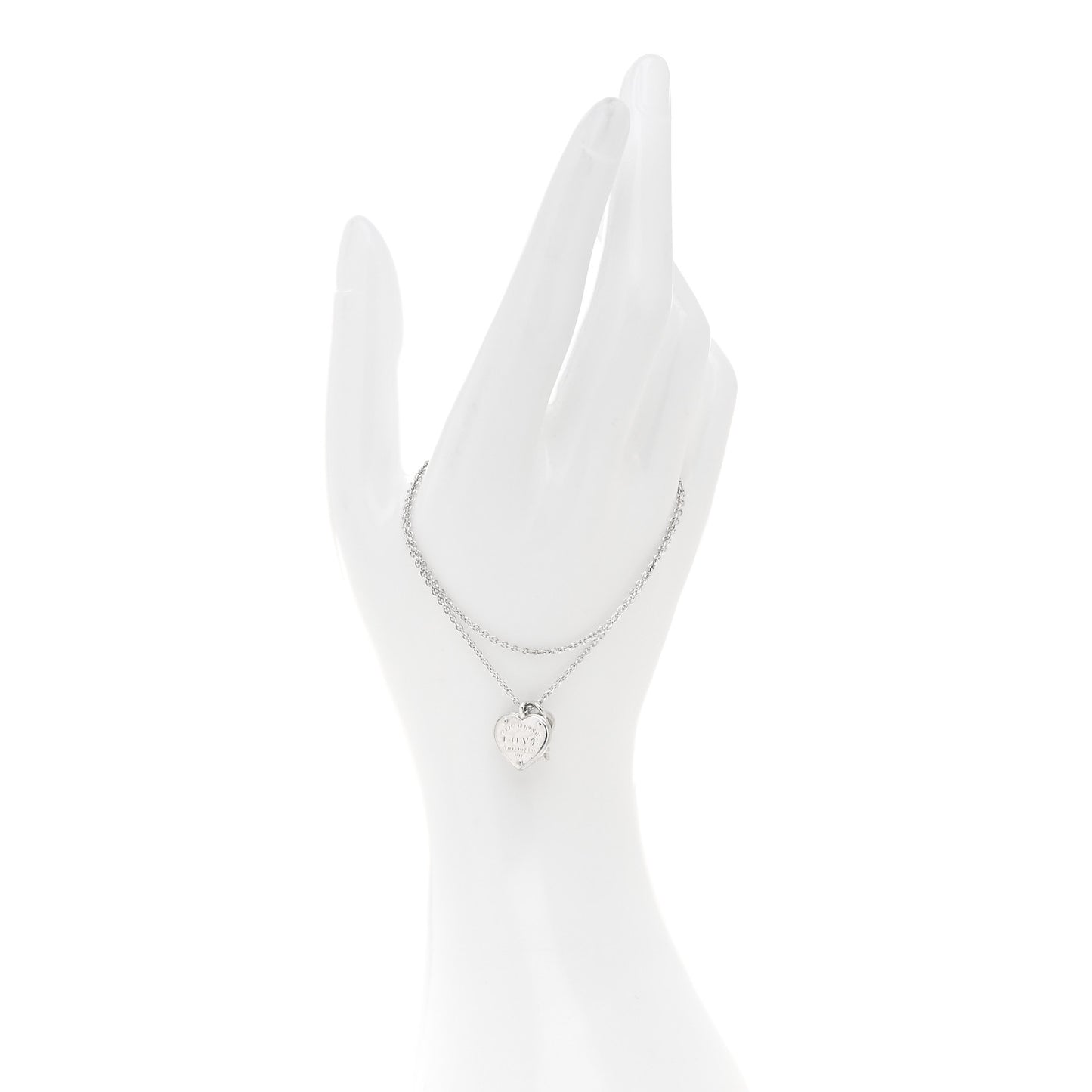 Sterling Silver Return To Tiffany Love Heart Tag Key Bracelet