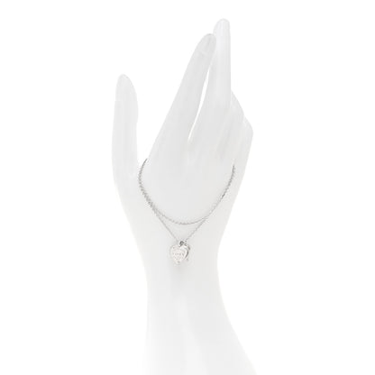 Tiffany Sterling Silver Return To Tiffany Love Heart Tag Key Bracelet 2 of 5