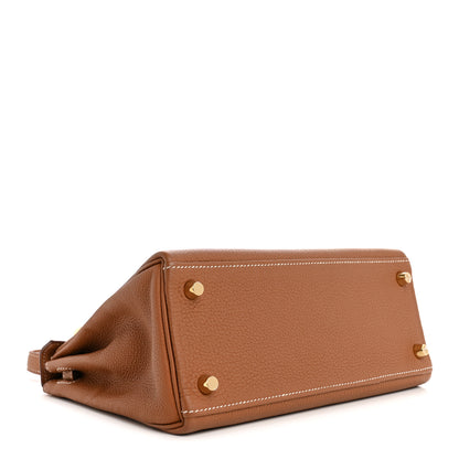 Hermes Togo Kelly Retourne 25 Gold 4 of 16