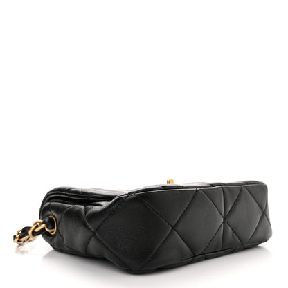 Chanel Lambskin Plexiglass Quilted Coco Love Mini Flap Black 4 of 11