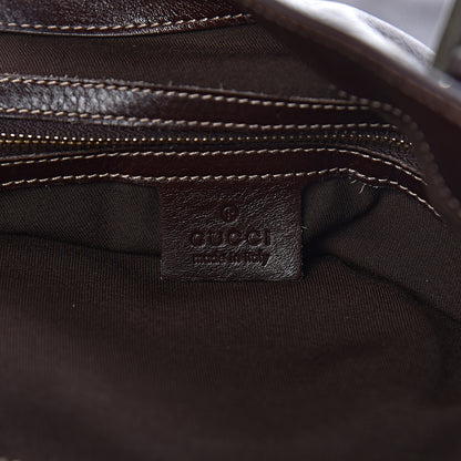 Gucci Calfskin Medium Britt Tote Dark Brown 7 of 15