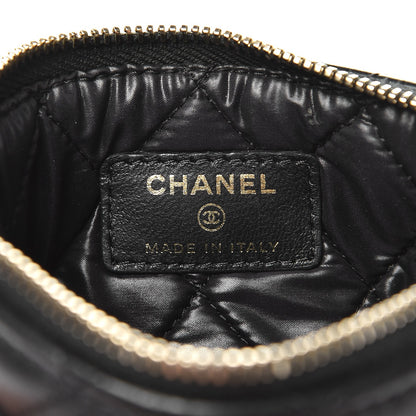 Chanel Lambskin Quilted Small Casino Cosmetic Case Black 6 of 8