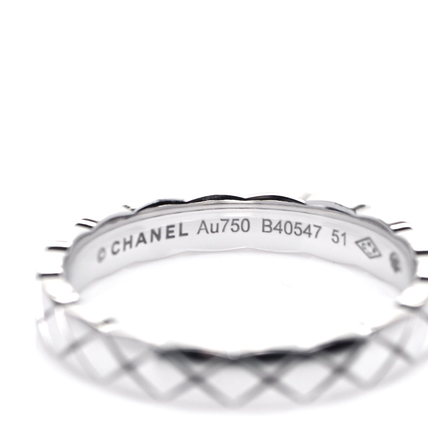 18K White Gold Mini Coco Crush Ring 51 5.75