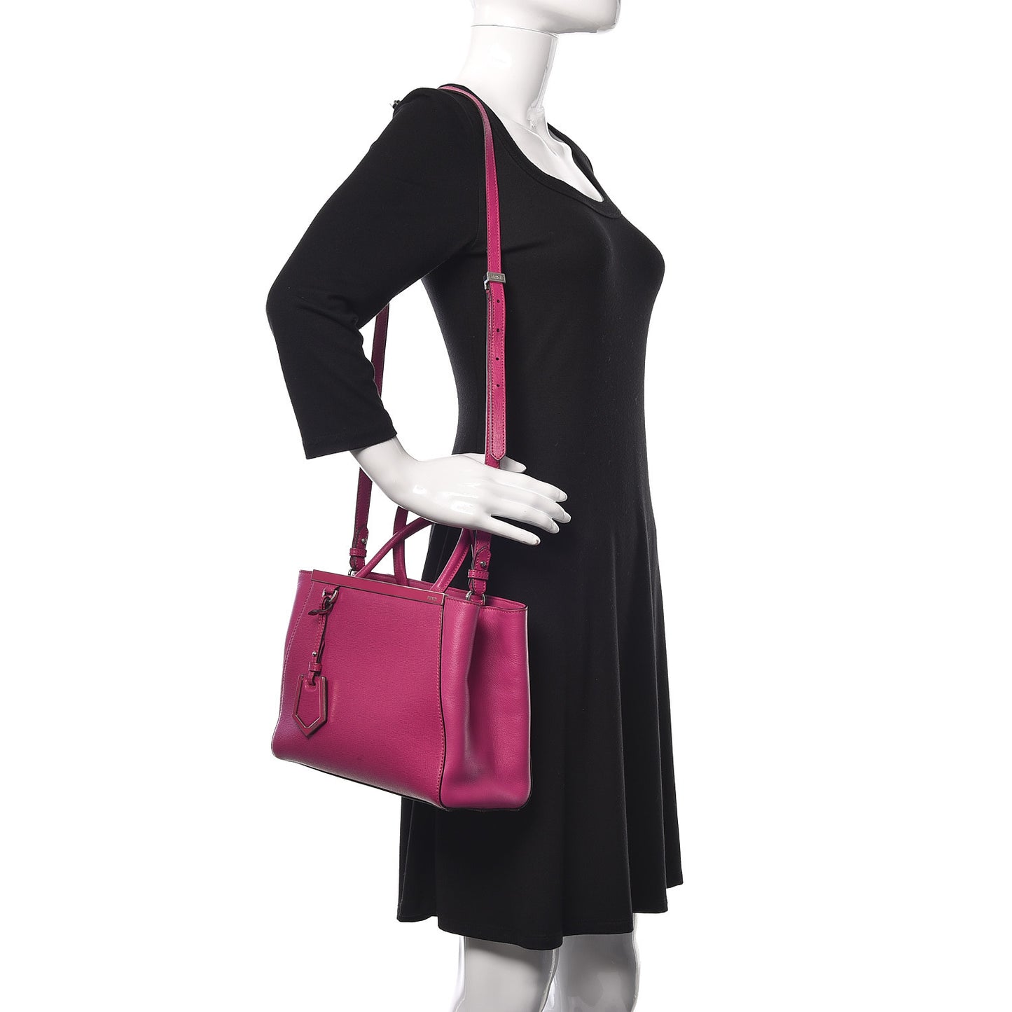 Vitello Elite Petite 2Jours Tote Magenta