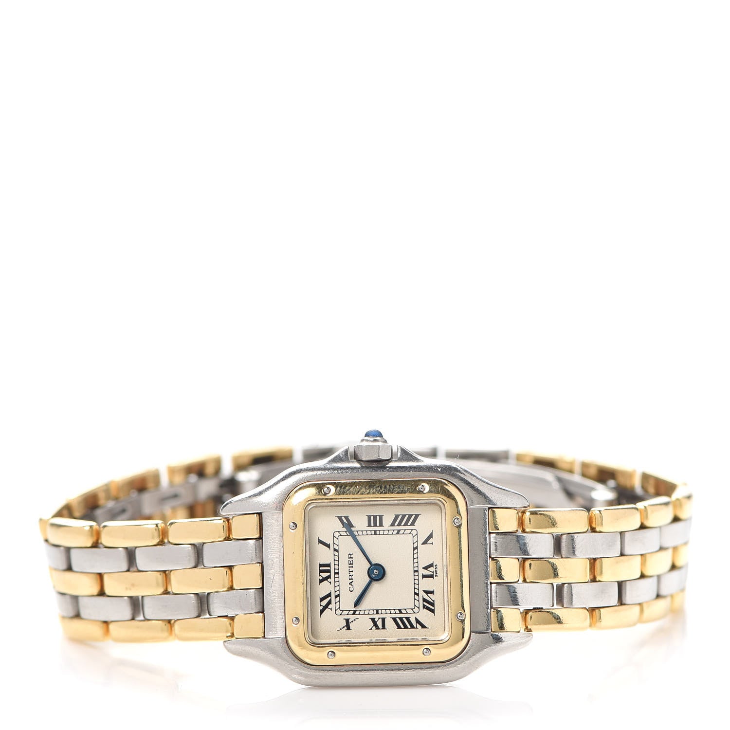 Cartier Stainless Steel 18K Yellow Gold 22mm Panthere Quartz Watch 2 of 6