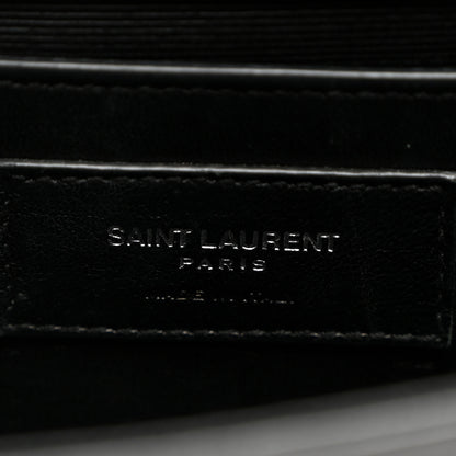 Saint Laurent Grain De Poudre Small Monogram Kate Satchel Black 6 of 9