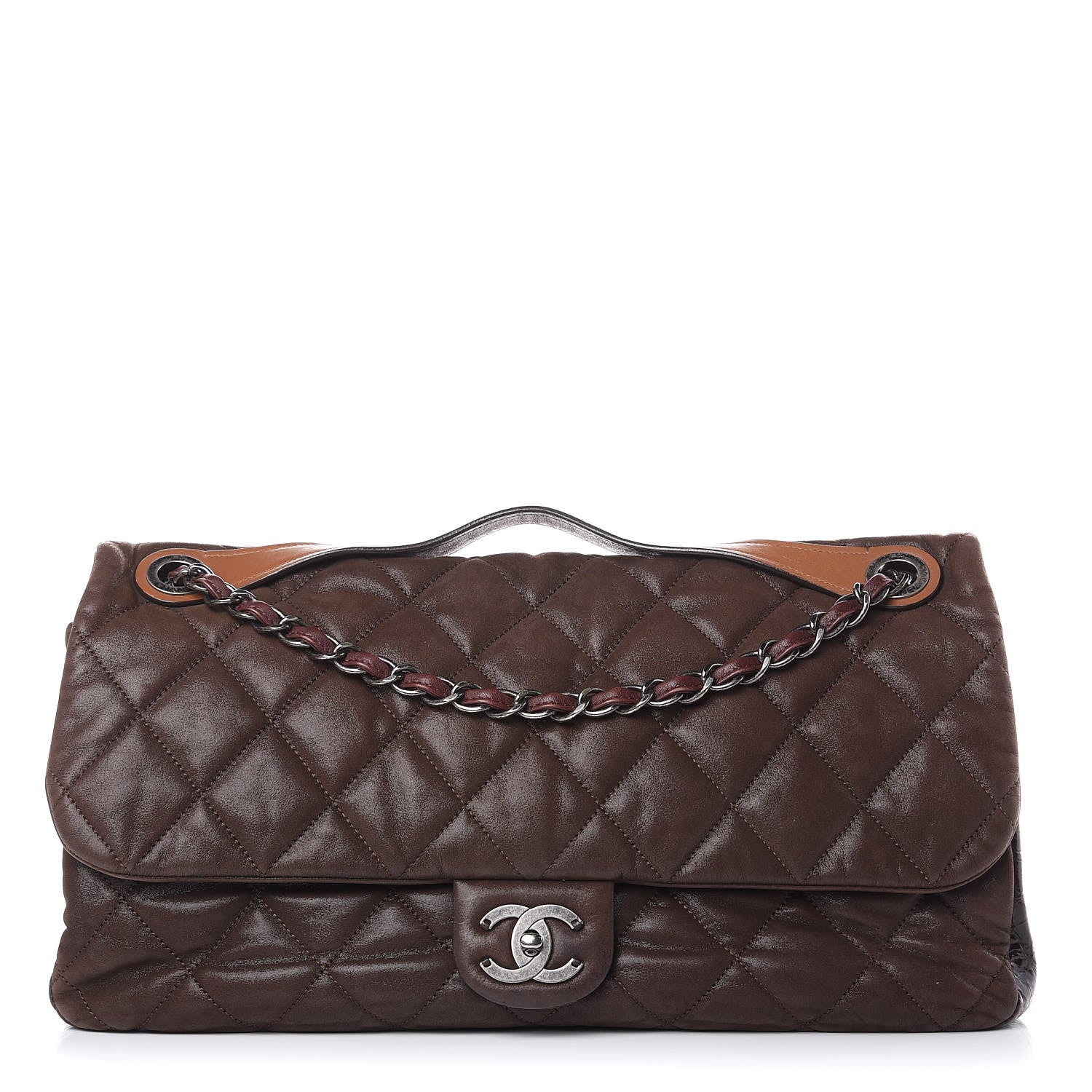 Chanel Iridescent Calfskin Jumbo In The Mix Flap Brown 1 of 13