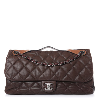 Chanel Iridescent Calfskin Jumbo In The Mix Flap Brown 1 of 13