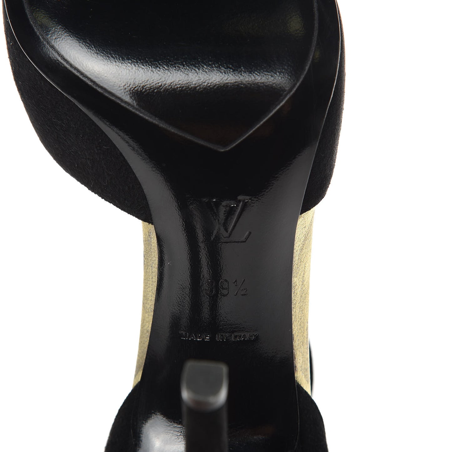 Suede Vegas T Strap Pumps 39.5 Black