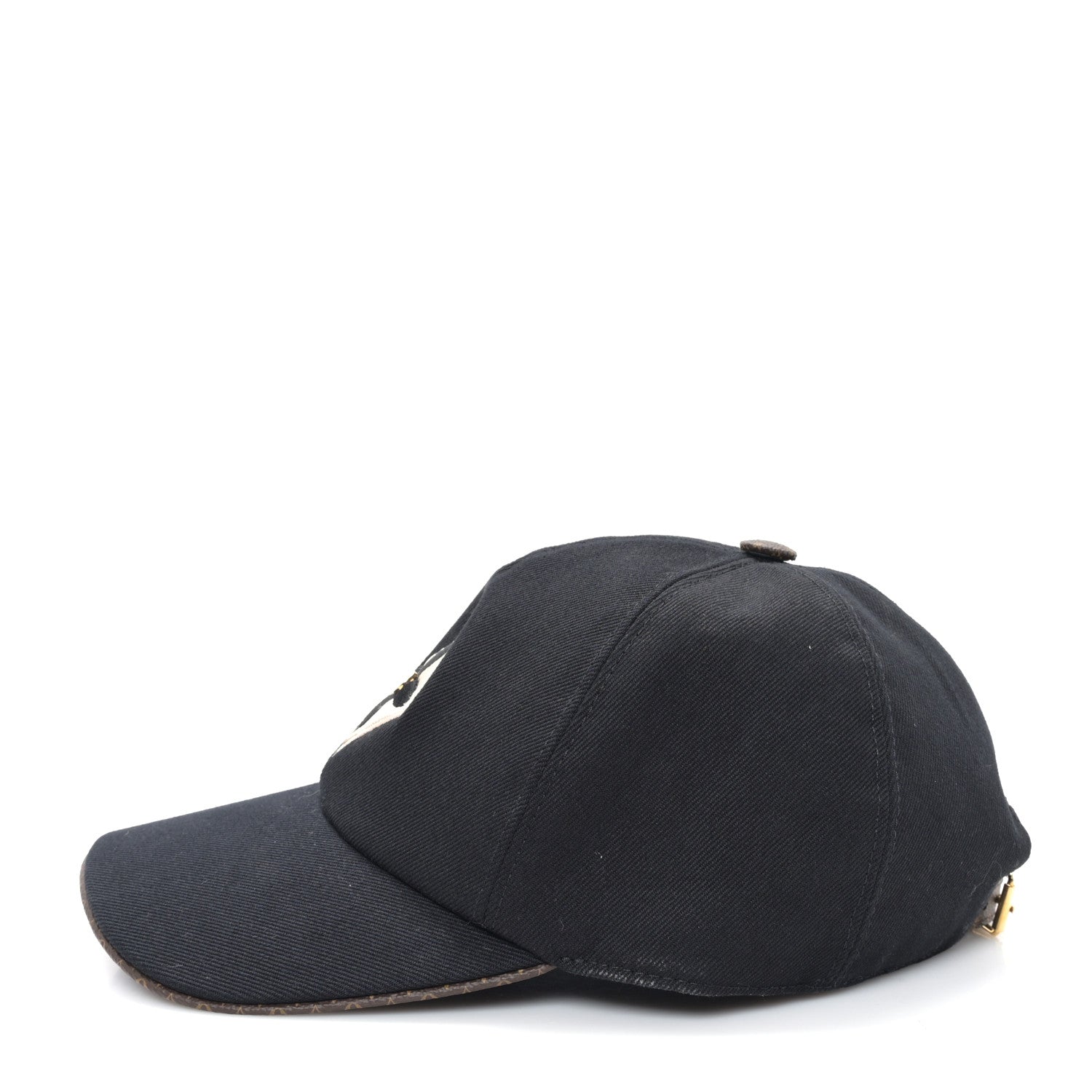Louis Vuitton Monogram Cotton Jacquard Embroidered LV Day Cap L Black 4 of 9
