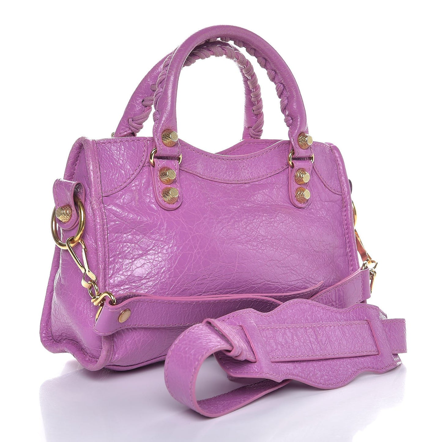 Agneau Giant 12 Gold Hardware Mini City Rose Berlingot