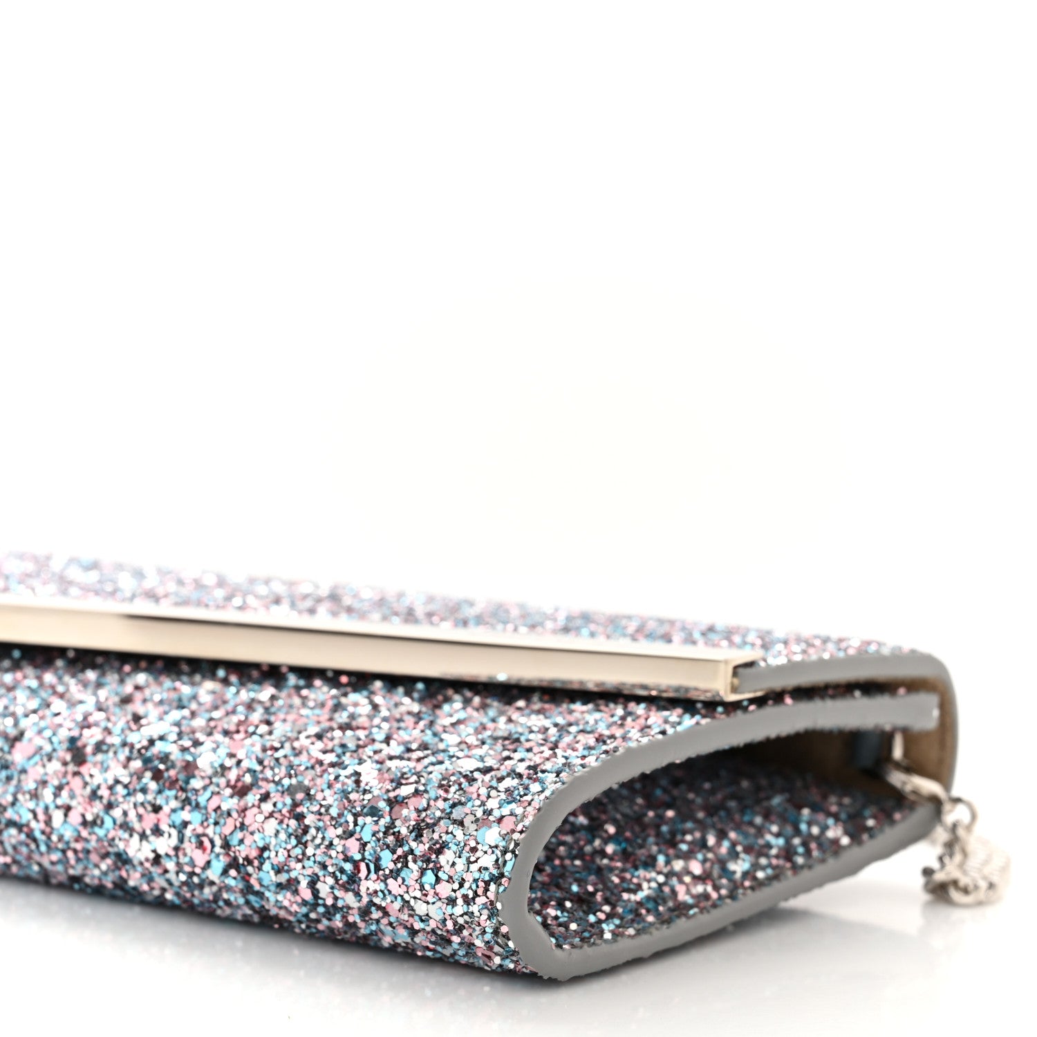 Jimmy Choo Glitter Emmie Clutch Bubblegum Mix 10 of 11