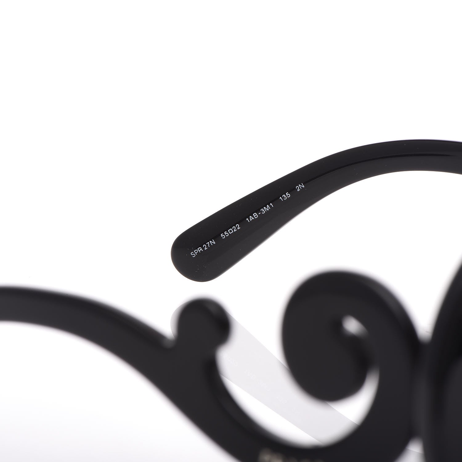 Prada Baroque Sunglasses SPR 27N Black 5 of 7