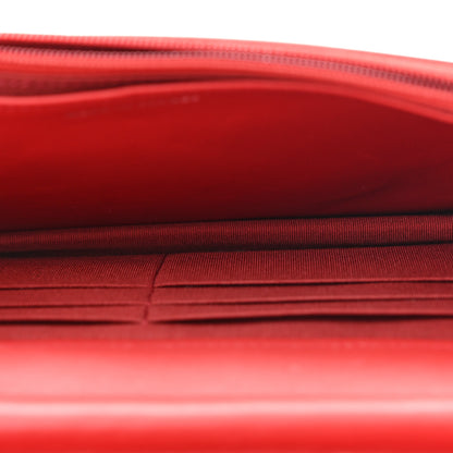 Chanel Caviar Quilted Boy Wallet On Chain WOC Red 5 of 12