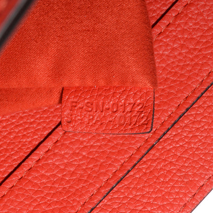 Celine Drummed Calfskin Mini Luggage Bag Vermillion 7 of 9