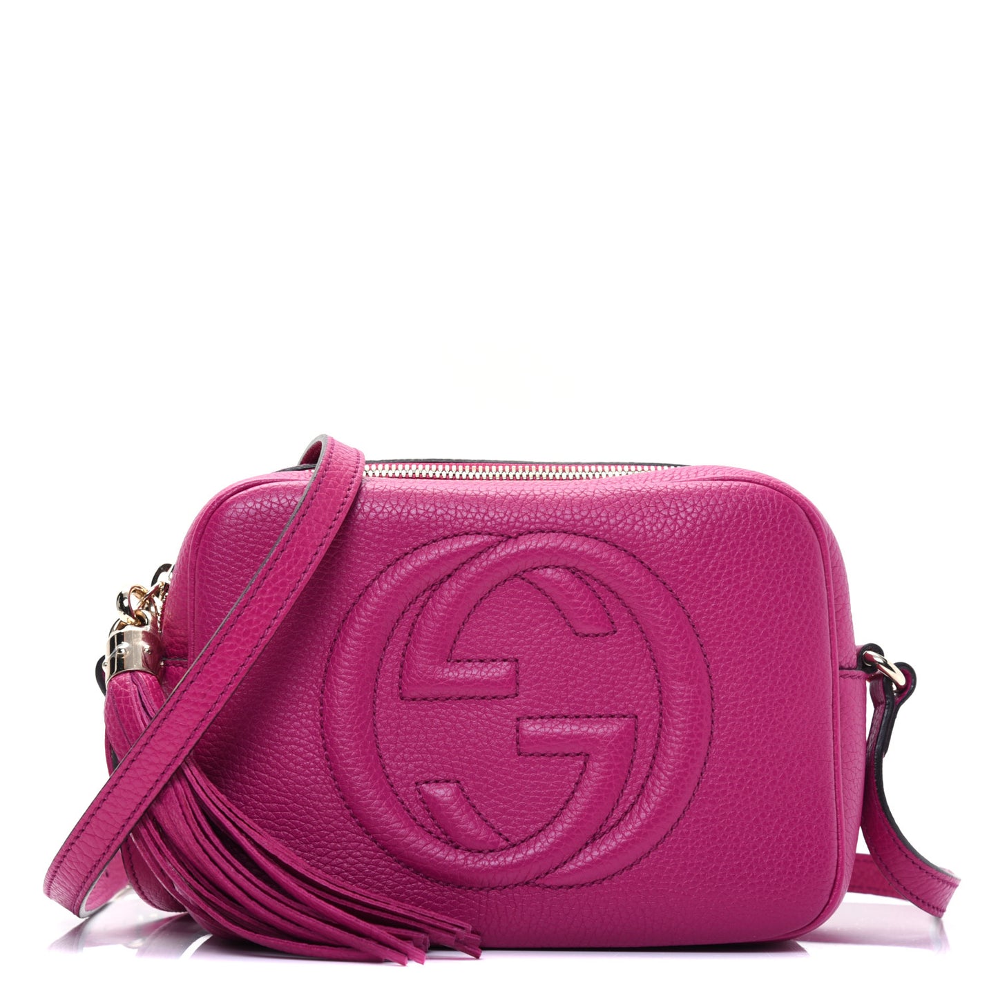 Cellarius Calfskin Small Soho Disco Bag Bright Bouganville