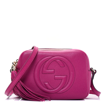 Gucci Cellarius Calfskin Small Soho Disco Bag Bright Bouganville 1 of 14