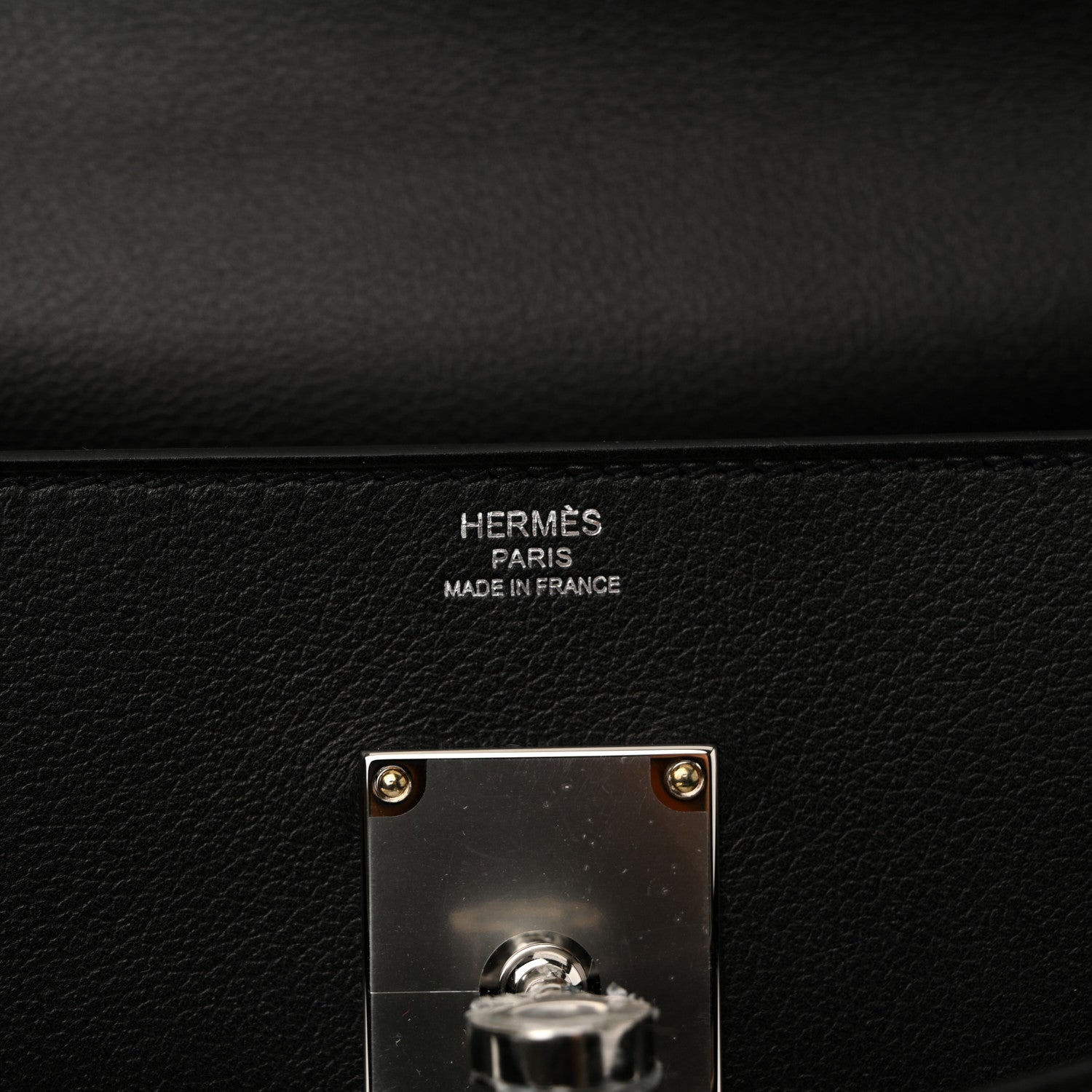 Hermes Evercolor Kelly Messenger PM Black 6 of 11