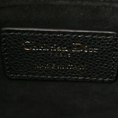 Christian Dior Grained Calfskin Cannage Small Lady Dior Black 6 of 12
