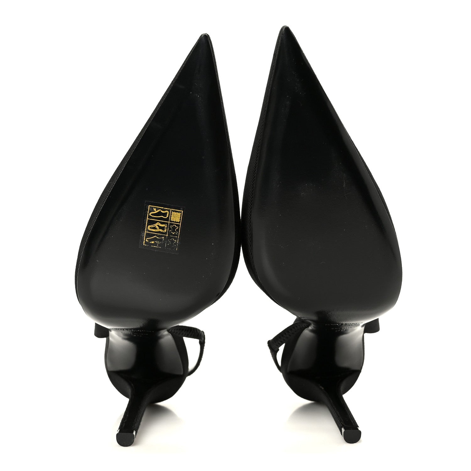 Saint Laurent Grosgrain Penelope Slingback Pump 38 Black 6 of 10