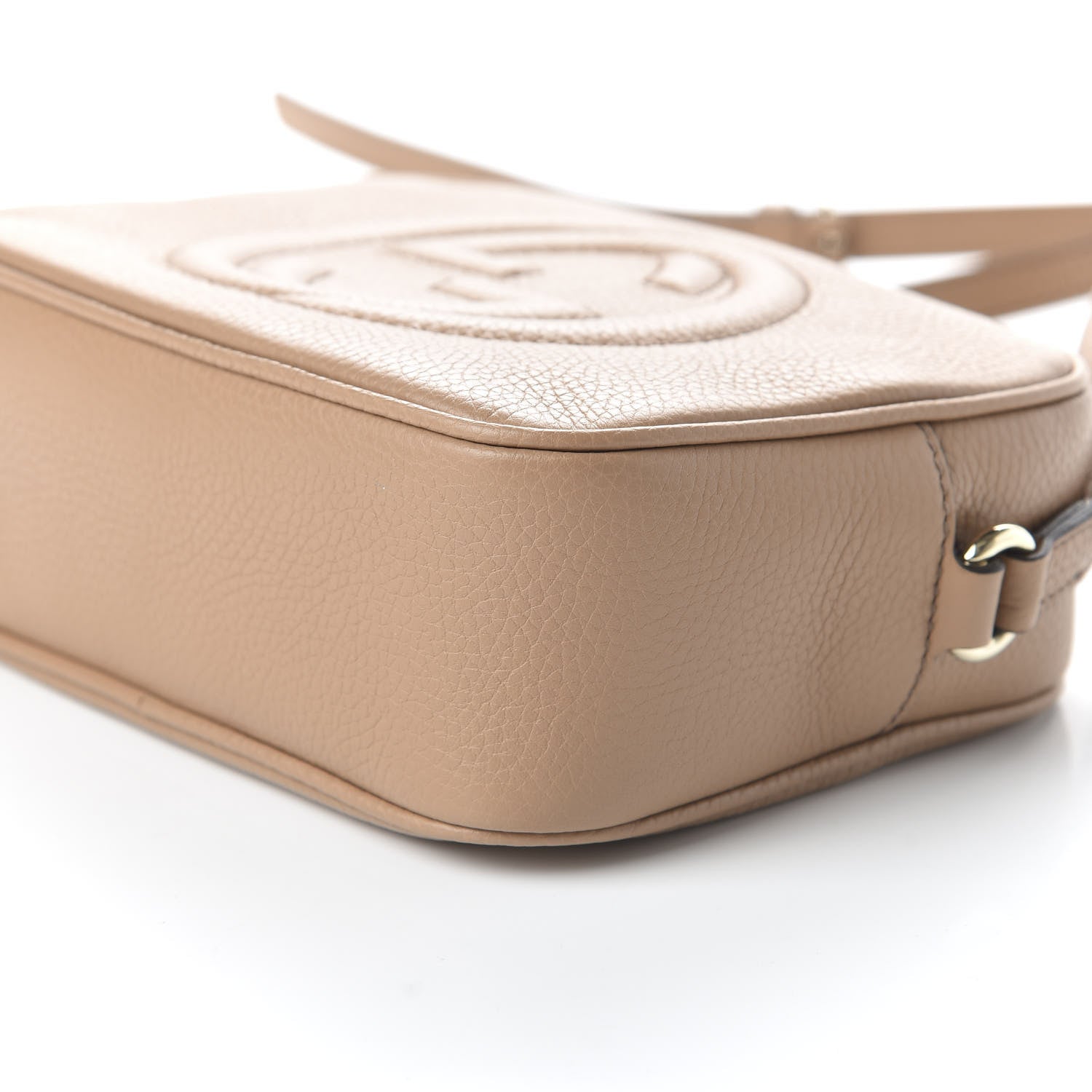 Gucci Pebbled Calfskin Small Soho Disco Bag Camelia 7 of 10