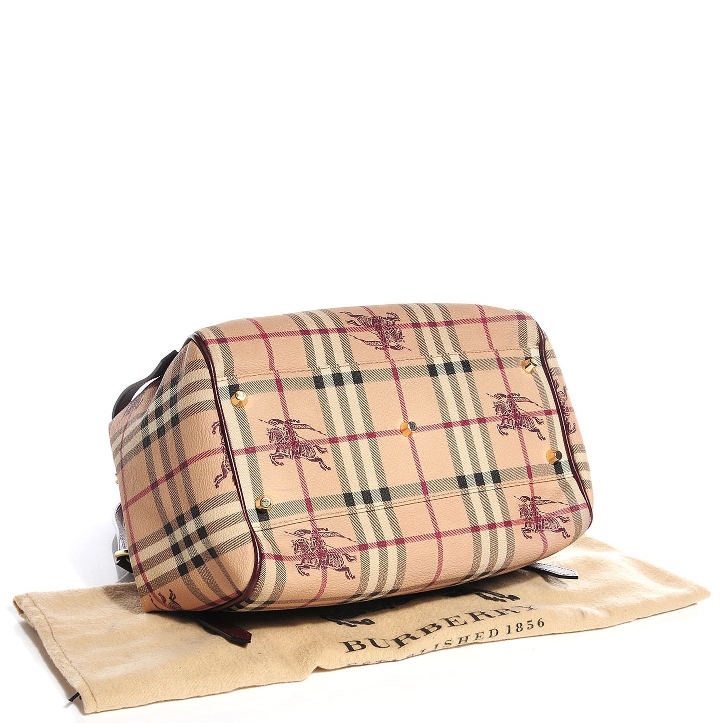 Haymarket Check Small Canterbury Tote Burgundy