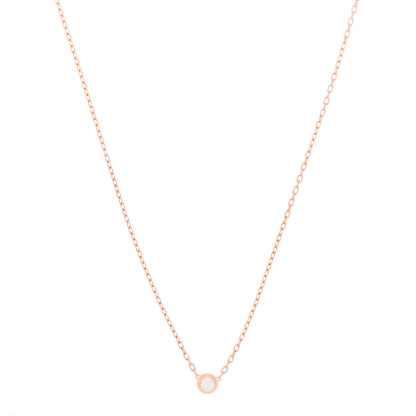 Cartier 18K Pink Gold Diamond SM D'Amour Pendant Necklace 1 of 7