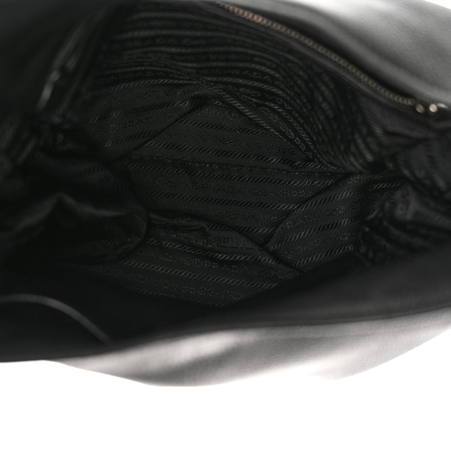 Vitello Daino Medium Pocket Hobo Bag Black