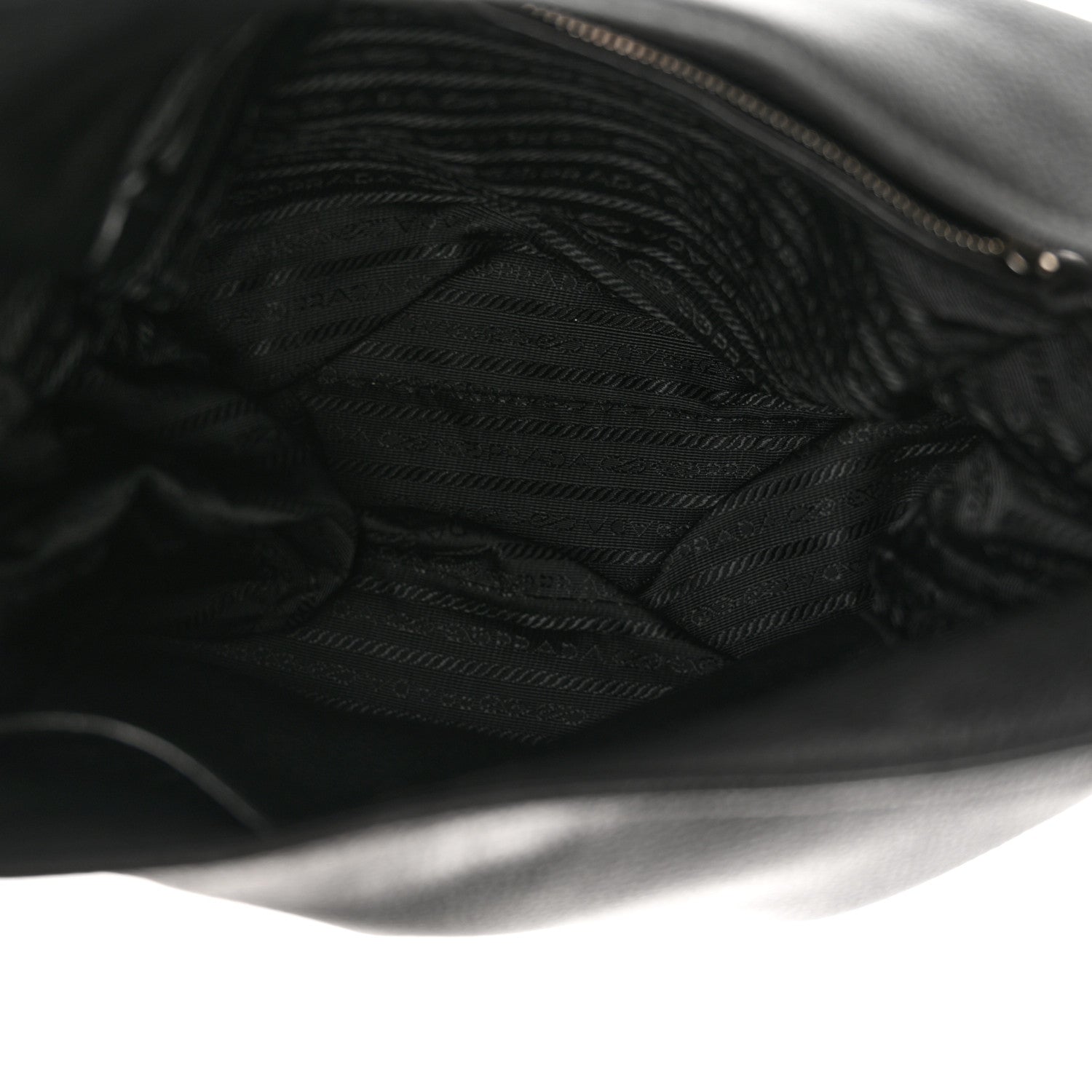 Prada Vitello Daino Medium Pocket Hobo Bag Black 5 of 17