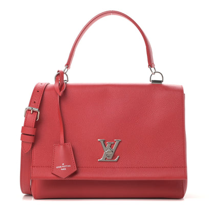 Louis Vuitton Soft Calfskin Lockme II Top Handle Rubis 1 of 11