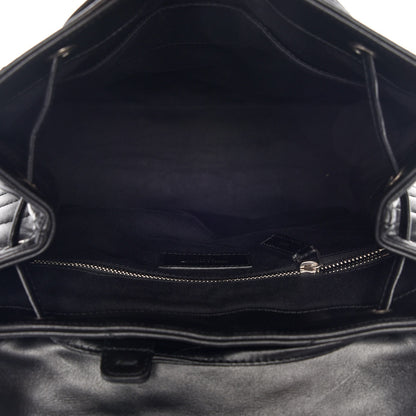 Saint Laurent Calfskin Y Quilted Monogram Medium Loulou Backpack Black 5 of 7