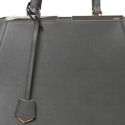 Fendi Vitello Elite Large 3Jours Tote Grigio 8 of 10