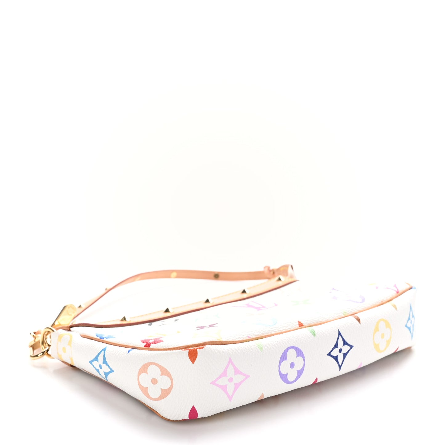 Monogram Multicolor Pochette Accessories White