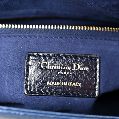Christian Dior Snakeskin Medium Lady Dior Blue 6 of 10