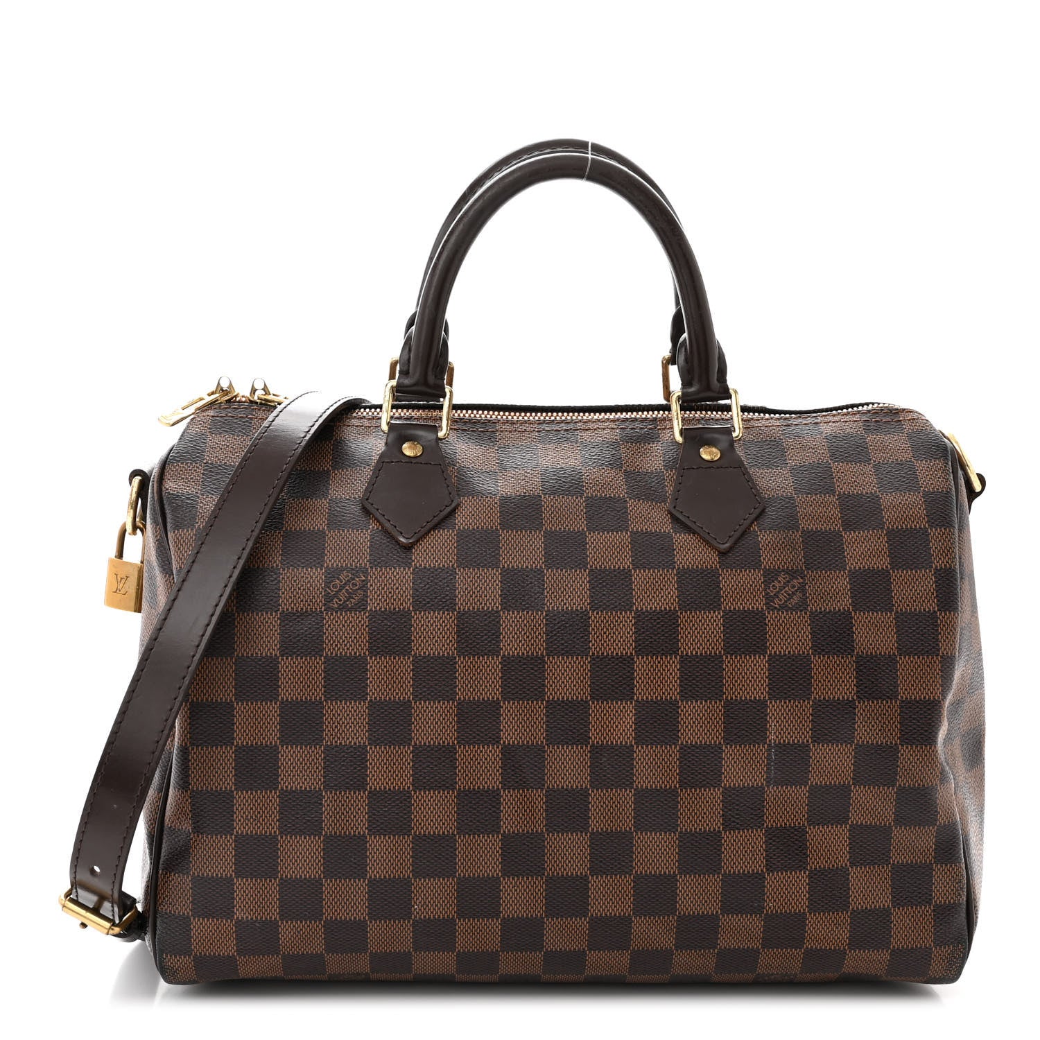 Louis Vuitton Damier Ebene Speedy Bandouliere 30 1 of 12