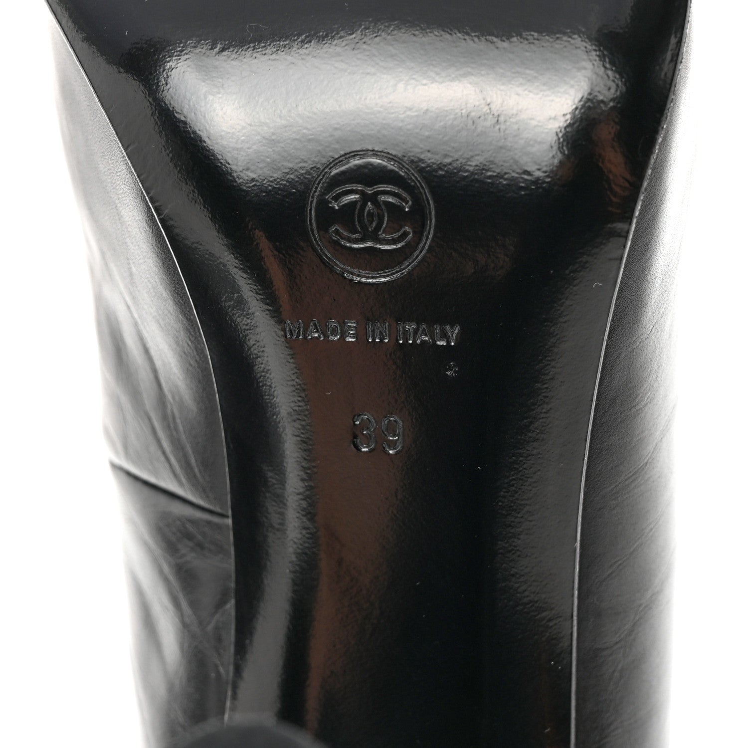 Chanel Calfskin Quilted Reissue Booties 38.5 Black 7 of 9