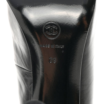 Chanel Calfskin Quilted Reissue Booties 38.5 Black 7 of 9