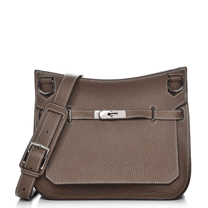 Hermes Taurillon Clemence Jypsiere 28 Etoupe 1 of 8