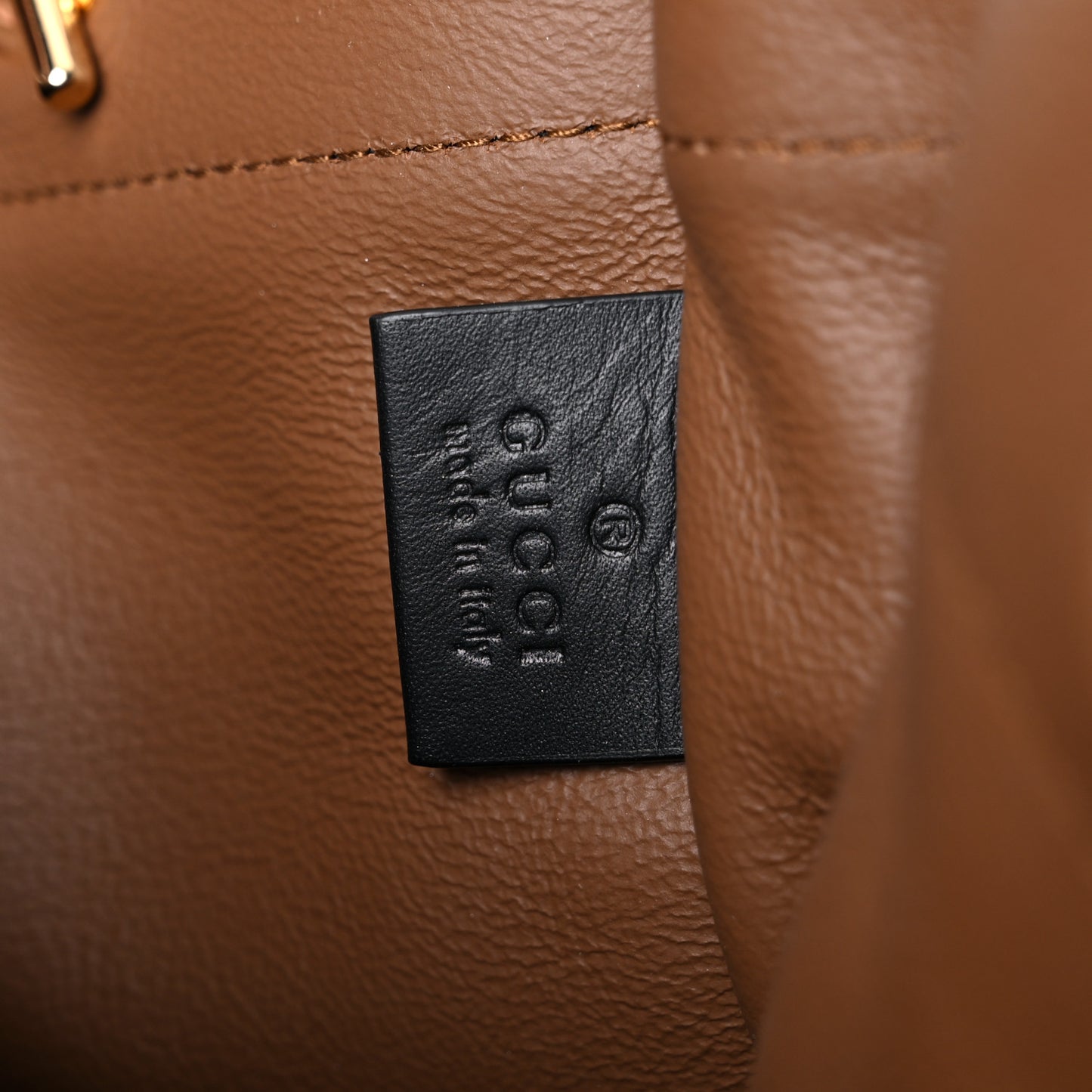 Suede Patent Large Rajah Chain Tote Nocciola Black