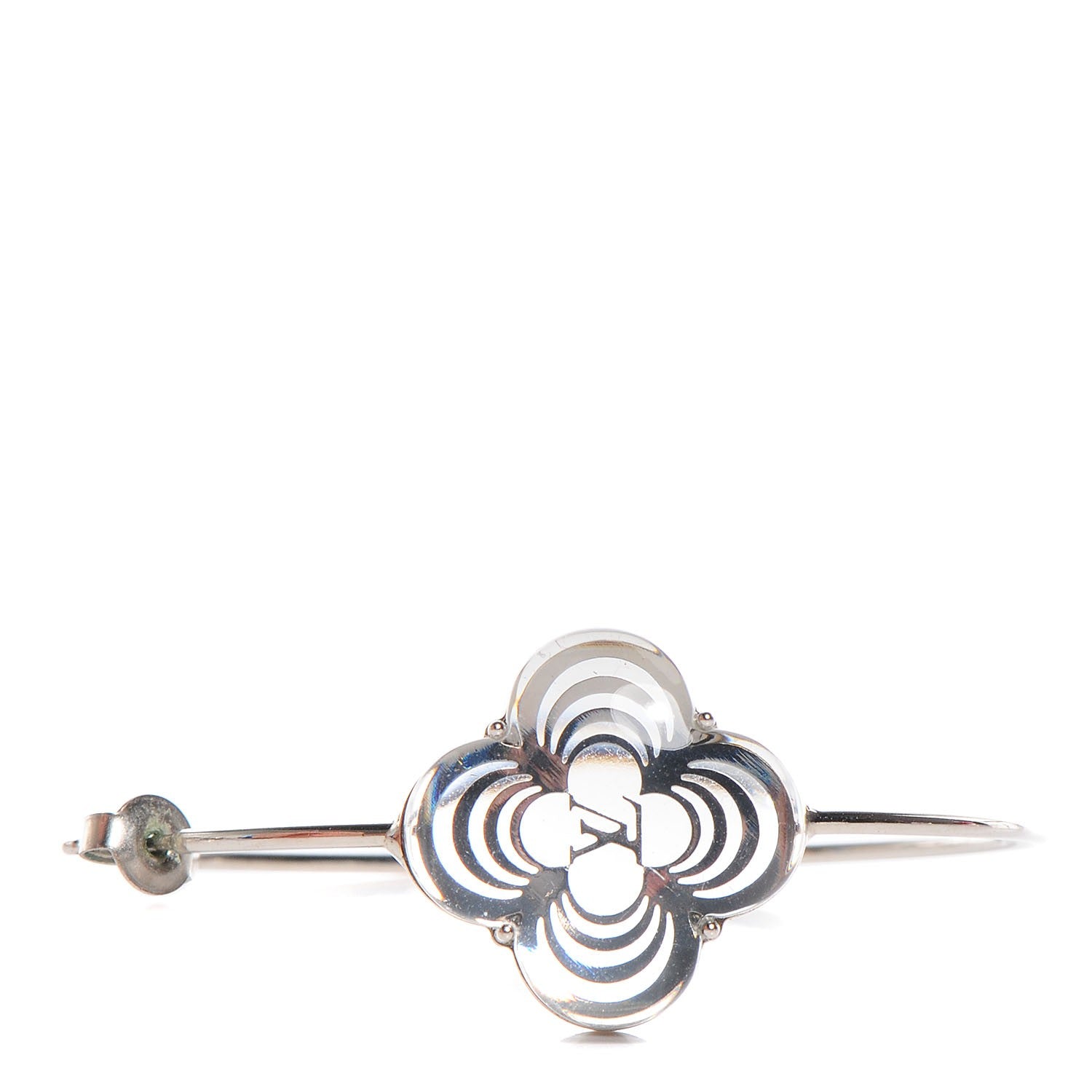 Louis Vuitton A La Folie Hoop Earrings Silver 3 of 3