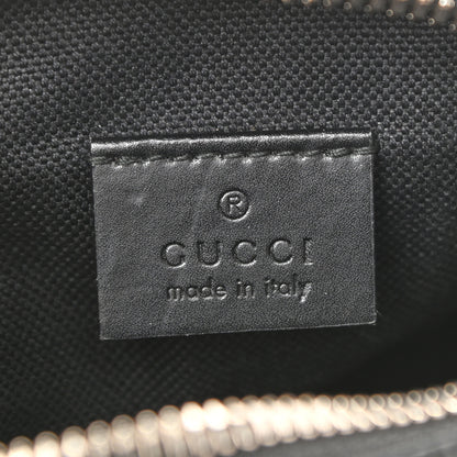 Gucci GG Supreme Monogram Appia Calfskin Web Small Camera Messenger Bag Black Grey 6 of 10