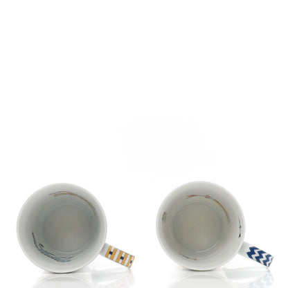 Hermes Porcelain Epopee Mug Set of 2 5 of 10