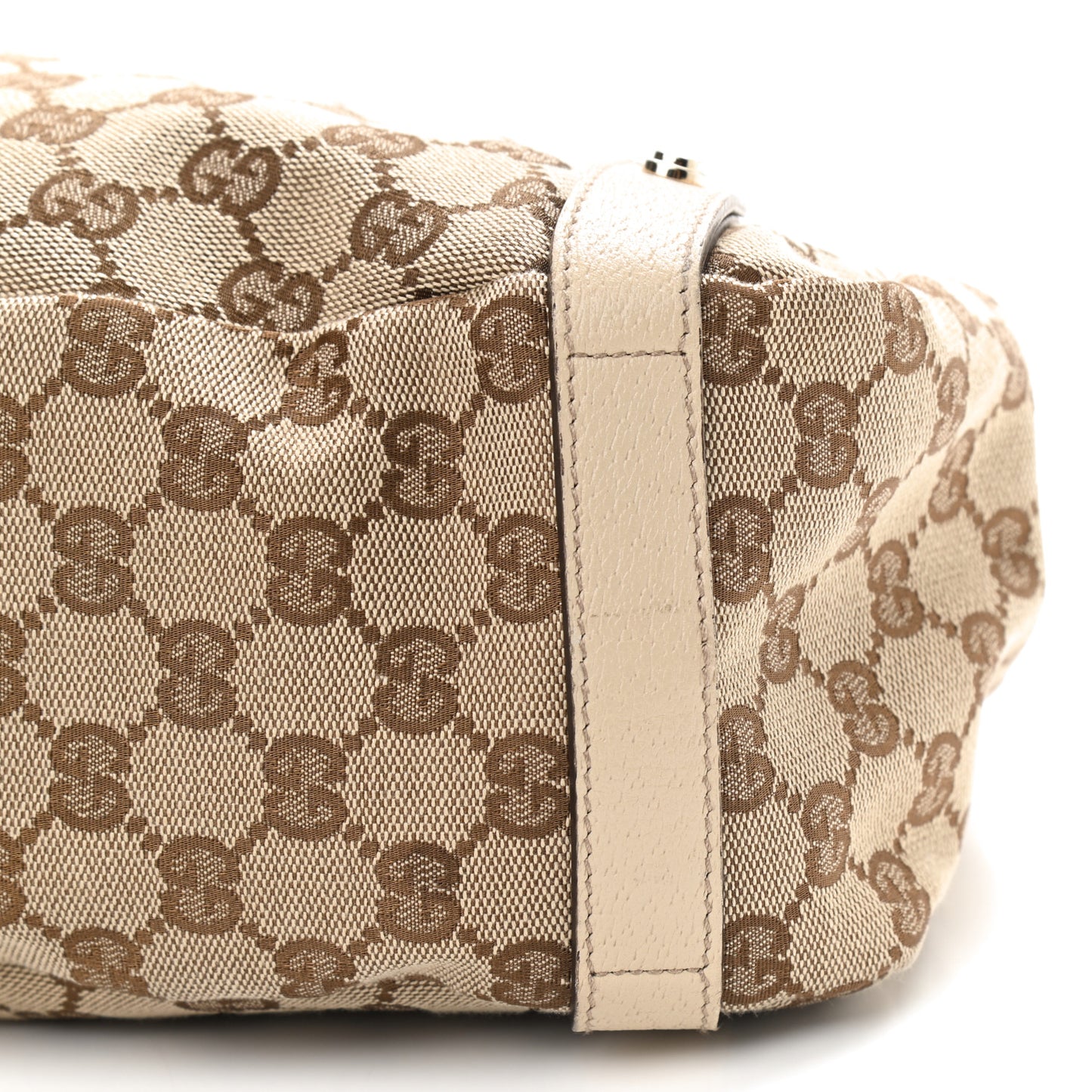 Monogram Medium Abbey Shoulder Bag Off White