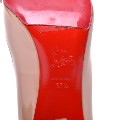Christian Louboutin Patent Pigalle 85 Pumps 37.5 Nude 7 of 8