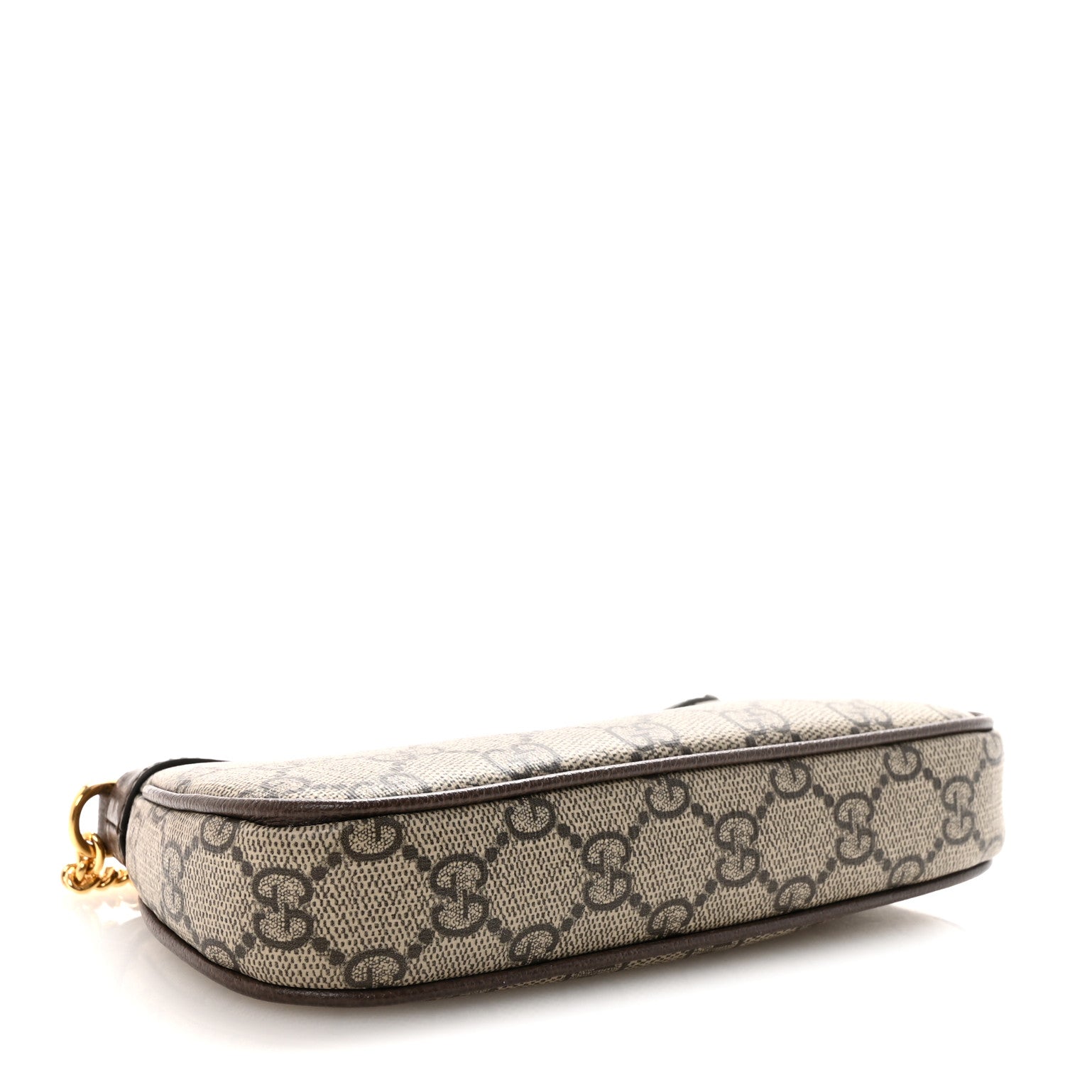 Gucci GG Supreme Monogram Textured Dollar Calfskin Mini Ophidia Chain Bag Beige Ebony 4 of 10