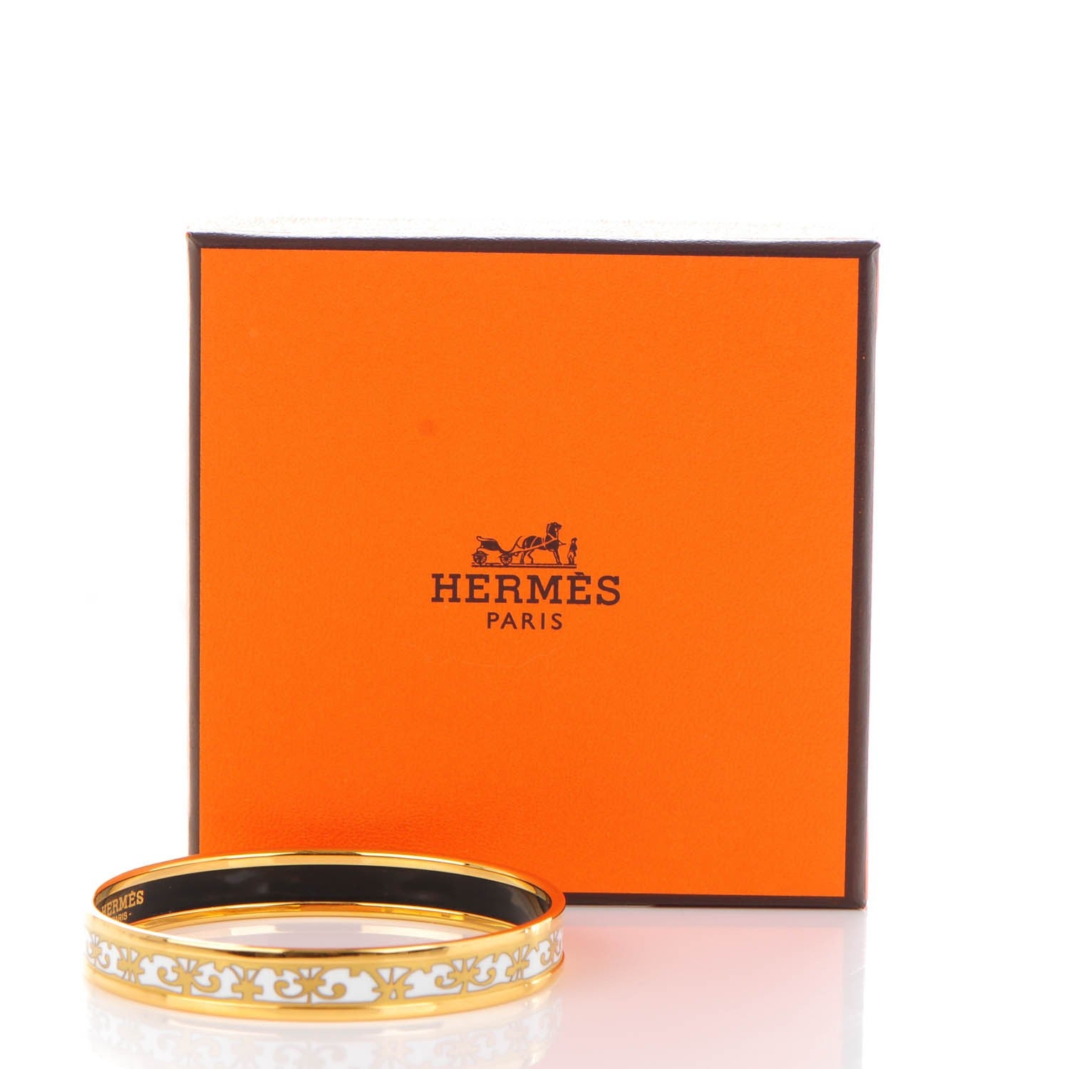 Hermes Enamel Printed Narrow Balcons Du Guadalquivir Bracelet 65 5 of 5