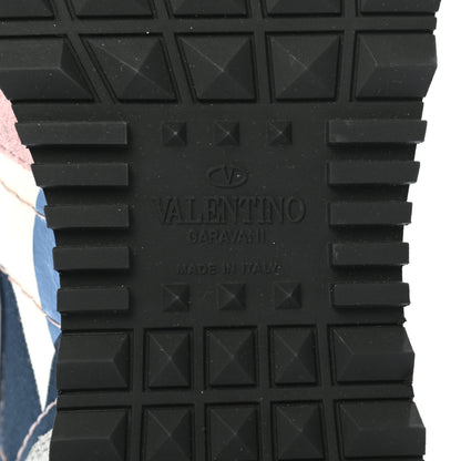 Valentino Garavani Nappa Suede Camouflage Womens Rockrunner Sneakers 36 Multicolor 6 of 7