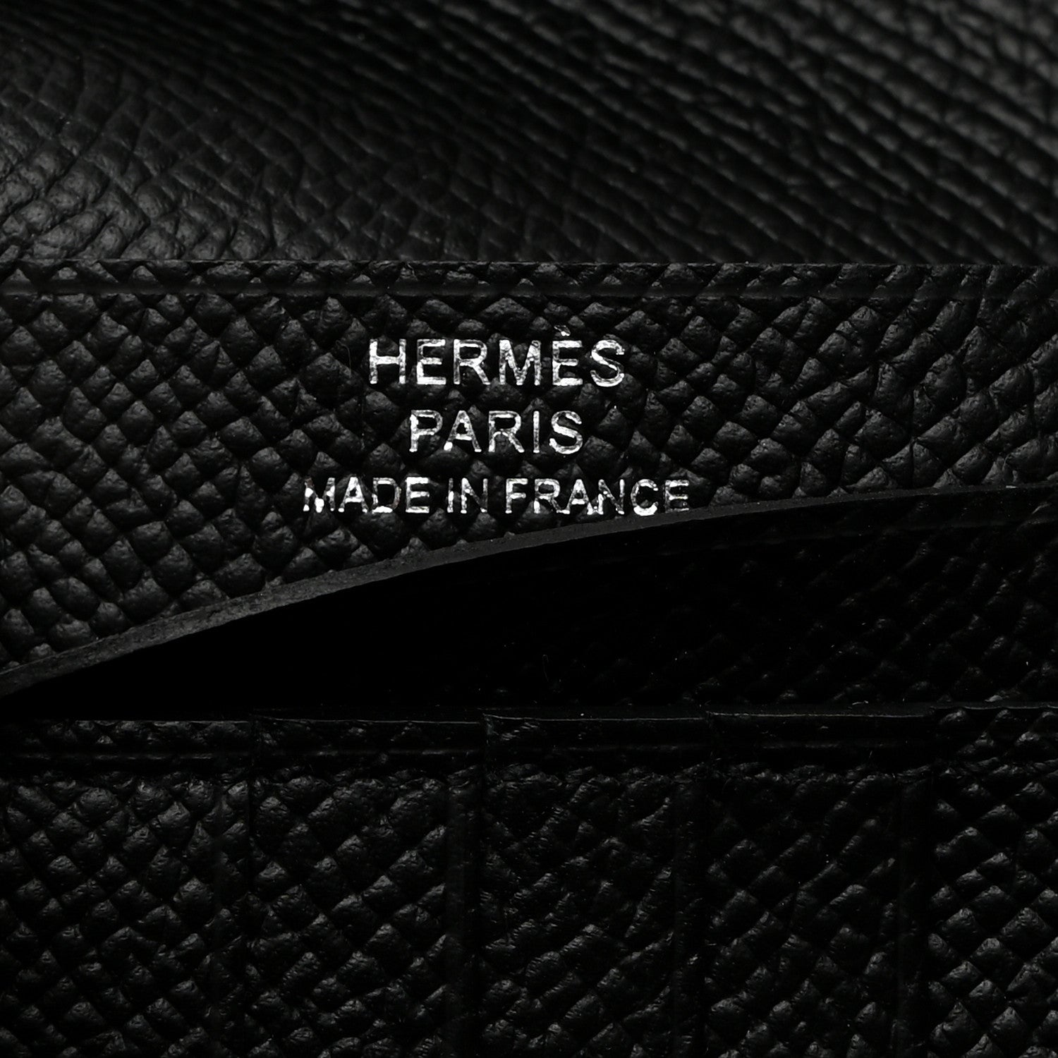 Hermes Epsom Monochrome Bearn Compact Wallet Black 6 of 7