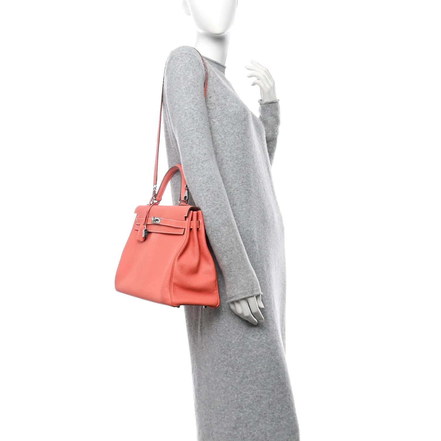 Hermes Taurillon Clemence Kelly Retourne 35 Crevette 2 of 11