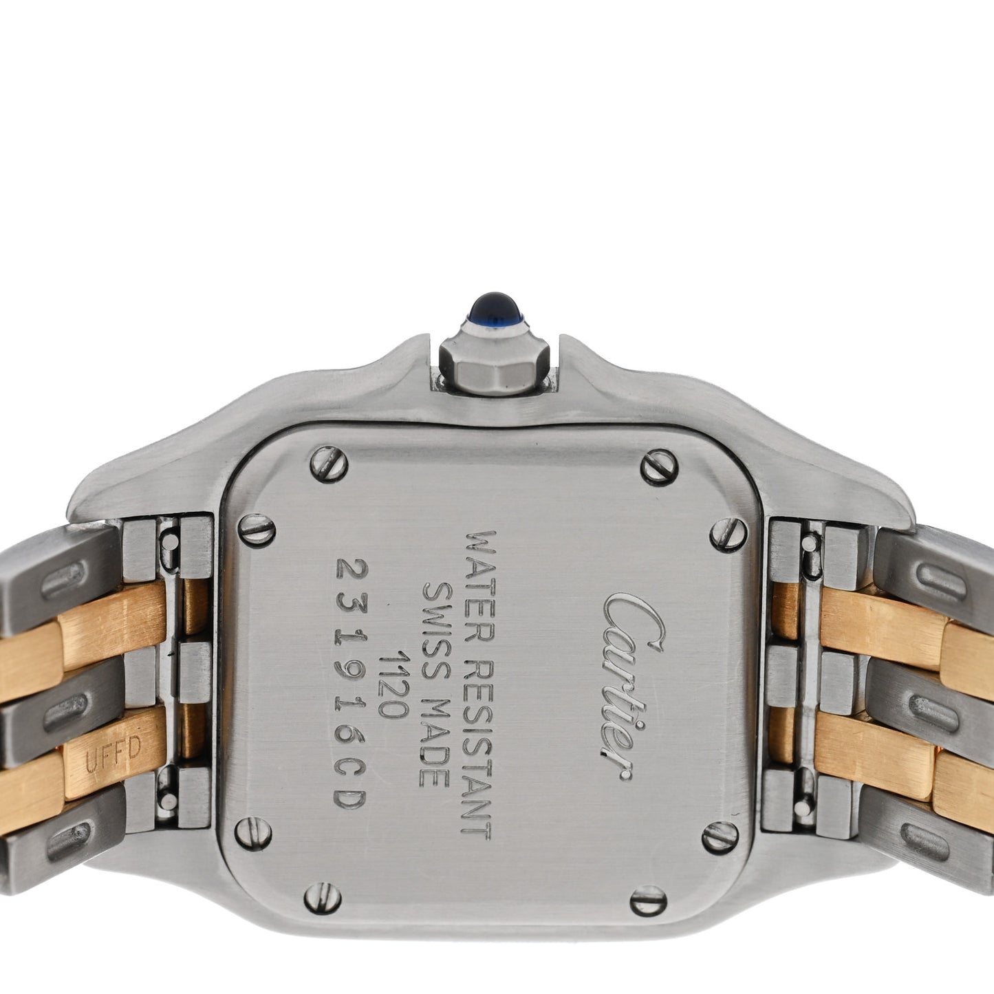 Stainless Steel 18K Yellow Gold 22mm Panthere Quartz Watch